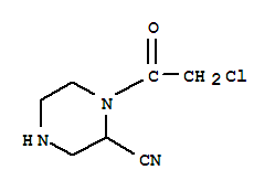 (9ci)-1-(氯乙酰基)-2-哌嗪甲腈结构式_739364-92-2结构式