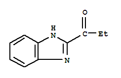 (9ci)-1-(1H-苯并咪唑-2-基)-1-丙酮结构式_74126-96-8结构式