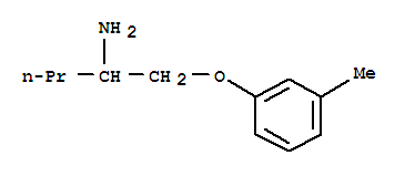 (9ci)-1-(3-甲基苯氧基)-2-戊胺结构式_741612-88-4结构式