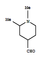 (9ci)-1,2-二甲基-4-哌啶羧醛结构式_74169-82-7结构式