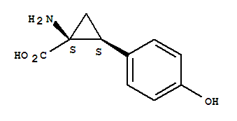 顺式-(9ci)-1-氨基-2-(4-羟基苯基)-环丙烷羧酸结构式_74214-39-4结构式