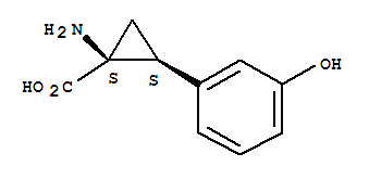 顺式-(9ci)-1-氨基-2-(3-羟基苯基)-环丙烷羧酸结构式_74214-40-7结构式