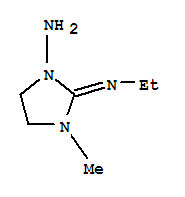 (9ci)-2-(乙基亚氨基)-3-甲基-1-咪唑啉胺结构式_744185-81-7结构式