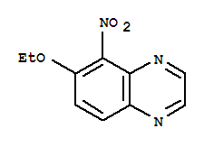 Quinoxaline, 6-ethoxy-5-nitro-(9ci) Structure,745048-80-0Structure