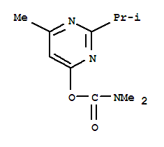 2-异丙基-6-甲基嘧啶-4-基 二甲基氨基甲酸酯结构式_74536-98-4结构式