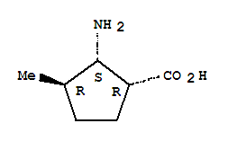 (1r,2s,3r)-rel-(9ci)-2-氨基-3-甲基环戊烷羧酸结构式_745765-87-1结构式