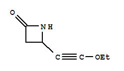 (9ci)-4-(乙氧基乙炔)-2-氮杂啶酮结构式_74614-69-0结构式