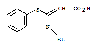 (9ci)-(3-乙基-2(3h)-苯并噻唑)-乙酸结构式_749255-48-9结构式