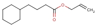 环己烷丁酸烯丙酯结构式_7493-65-4结构式