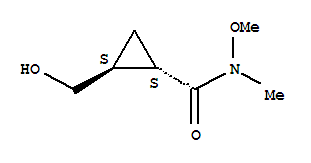 (1s,2s)-(9ci)-2-(羟基甲基)-n-甲氧基-n-甲基-环丙烷羧酰胺结构式_749885-67-4结构式