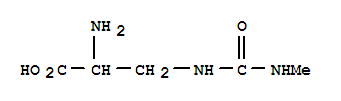 (9ci)-3-[[(甲基氨基)羰基]氨基]-丙氨酸结构式_752160-52-4结构式