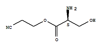 (9ci)-L-丝氨酸-2-氰基乙酯结构式_752982-63-1结构式