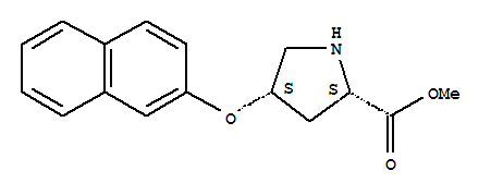 (4s)-4-(2-萘氧基)-L-脯氨酸甲酯结构式_755707-37-0结构式