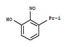 (9CI)-3-(1-甲基乙基)-2-亚硝基-苯酚结构式_75775-41-6结构式