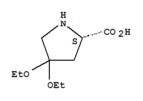 L-proline, 4,4-diethoxy-(9ci) Structure,75776-61-3Structure
