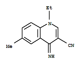 (9ci)-1-乙基-1,4-二氢-4-亚氨基-6-甲基-3-喹啉甲腈结构式_758652-38-9结构式