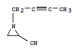 (9ci)-1-(2-丁炔基)-2-氮丙啶甲腈结构式_75985-63-6结构式