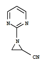 (9ci)-1-(2-嘧啶)-2-氮丙啶甲腈结构式_75985-80-7结构式