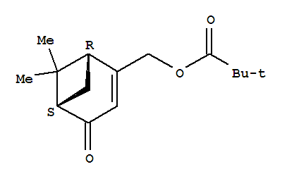 [(1R,5R)-6,6-二甲基-4-氧代双环[3.1.1]庚-2-烯-2-基]甲基特戊酸酯结构式_76163-96-7结构式