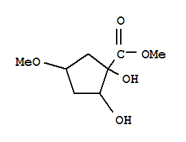 (9ci)-1,2-二羟基-4-甲氧基-环戊烷羧酸甲酯结构式_76325-19-4结构式