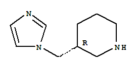 (3r)-(9ci)-3-(1H-咪唑-1-甲基)-哌啶结构式_763919-35-3结构式