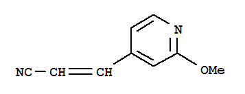(9ci)-3-(2-甲氧基-4-吡啶)-2-丙烯腈结构式_764708-22-7结构式