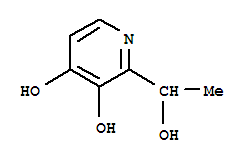 (9ci)-2-(1-羟基乙基)-3,4-吡啶二醇结构式_765261-57-2结构式