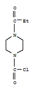 (9ci)-4-(1-氧代丙基)-1-哌嗪羰酰氯结构式_76535-76-7结构式