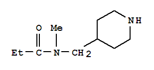 n-甲基-n-(4-哌啶基甲基)-丙酰胺结构式_767603-90-7结构式