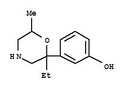 (9CI)-3-(2-乙基-6-甲基-2-吗啉)-苯酚结构式_768312-48-7结构式