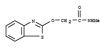 (9ci)-2-(2-苯并噻唑氧基)-n-甲基-乙酰胺结构式_76855-79-3结构式