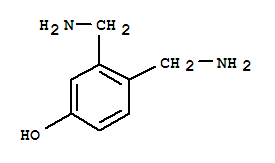 (9CI)-3,4-双(氨基甲基)-苯酚结构式_771581-06-7结构式