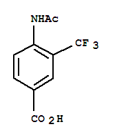 4-乙酰氨基-3-三氟甲基-苯甲酸结构式_773108-11-5结构式