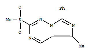 5-Methyl-2-(methylsulfonyl)-7-phenylimidazo[5,1-f][1,2,4]triazine Structure,774462-48-5Structure