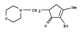 (9ci)-2-乙基-3-甲基-5-(4-吗啉甲基)-2-环戊烯-1-酮结构式_775225-37-1结构式