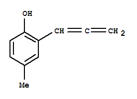 (9CI)-4-甲基-2-(1,2-丙二烯)-苯酚结构式_775285-22-8结构式
