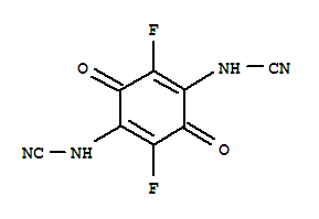 (9ci)-(2,5-二氟-3,6-二氧代-1,4-环己二烯-1,4-二基)双-氨腈结构式_775564-87-9结构式