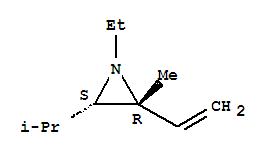顺式-(9ci)-2-乙烯-1-乙基-2-甲基-3-(1-甲基乙基)-氮丙啶结构式_77717-83-0结构式