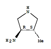 (9ci)-4-甲基-,(3r-反式)-3-吡咯烷胺结构式_777824-43-8结构式