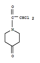 (9ci)-1-(二氯乙酰基)-4-哌啶酮结构式_77919-40-5结构式