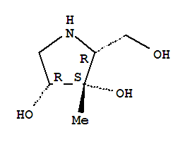 3,4-Pyrrolidinediol,2-(hydroxymethyl)-3-methyl-,(2r,3s,4r)-(9ci) Structure,779308-12-2Structure