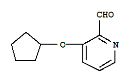 (9ci)-3-(环戊基氧基)-2-吡啶羧醛结构式_780800-96-6结构式