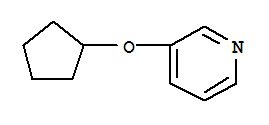 (9CI)-3-(环戊基氧基)-吡啶结构式_780800-97-7结构式