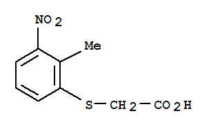 (9ci)-[(2-甲基-3-硝基苯基)硫代]-乙酸结构式_782403-72-9结构式