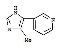 (9CI)-3-(5-甲基-1H-咪唑-4-基)-吡啶结构式_782445-41-4结构式