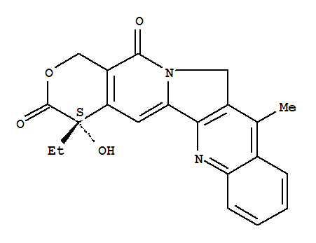 7-甲基喜树碱结构式_78287-26-0结构式