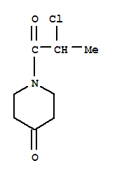 (9ci)-1-(2-氯-1-氧代丙基)-4-哌啶酮结构式_78440-44-5结构式