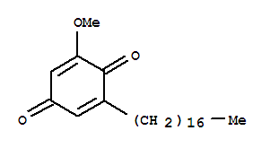 2-十七烷基-6-甲氧基-1,4-苯醌结构式_78472-08-9结构式