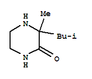 (9ci)-3-甲基-3-(2-甲基丙基)-哌嗪酮结构式_78551-70-9结构式