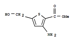 2-Thiophenecarboxylicacid,3-amino-5-(hydroxymethyl)-,methylester(9ci) Structure,785803-61-4Structure